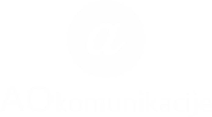 AOkomunikacije logo negativ